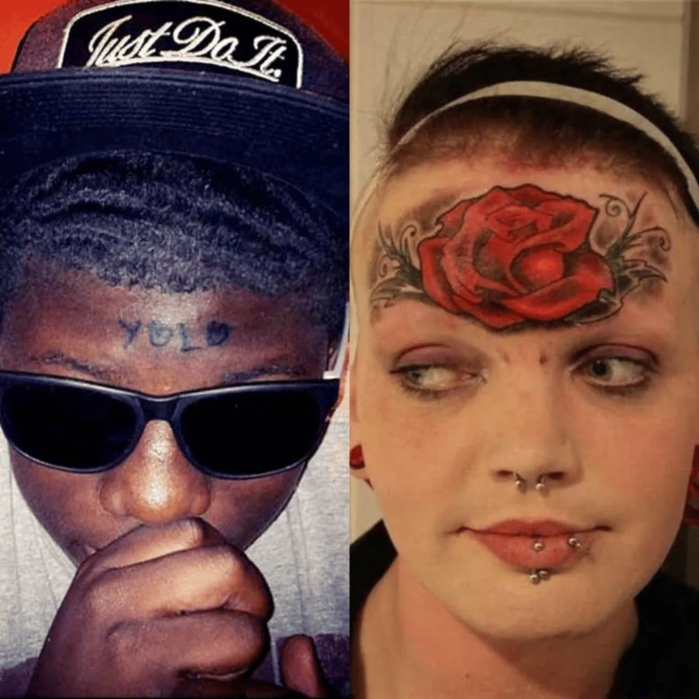 People Share The Weirdest Face Tattoos